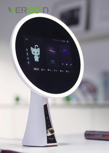 Nuevo espejo de maquillaje de fábrica Vercon 2025, espejo de belleza inteligente cosmético, AI tocador de escritorio, luz Led iluminada, música Bluetooth - Product Image 4