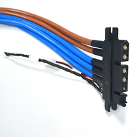 Conjunto de Cable de Alimentación de Alto Voltaje Personalizado para Vehículos Eléctricos, Arnés de Cables de 1000V con Terminal de Anillo y Conector de Señal para Módulo de Carga