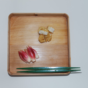 Bandeja Japonesa de Madera para Ceremonia del Té, Madera Natural, Acabado Lacado - Product Image 4