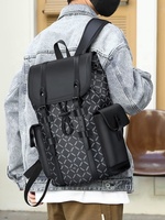 Sac à dos de voyage imprimé directement de l'usine avec bretelles respirantes en nid d'abeille, fermeture à cordon et compartiment pour ordinateur portable pour les trajets quotidiens