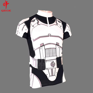 サイクリングジャージー、自転車服カスタムホワイトスポーツウェア100% ポリエステルユニセックスシャツ & トップス大人のためのカスタマイズされたロゴ印刷 - Product Image 4