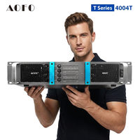 Amplificateur de classe H 4 canaux AOFO 4004T 400W Audio haute résolution Connectivité XLR Impédance 4-8 pour les systèmes de jeu et de son surround