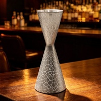 Ensemble de shakers à cocktails Boston minimalistes de luxe avec effet de fissures de glace, ensemble complet d'outils de brassage de cocktails pour barman professionnel