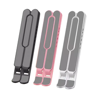 Support de tablette pliable et réglable en métal et plastique, support de bureau universel, support portable multi-angles pour appareils de 10 à 17 pouces