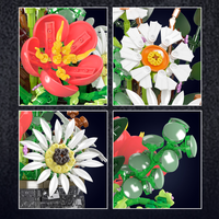 Mould King 24107 2025 Nuevo Juego de Bloques de Construcción de Ladrillos con Diseño de Flor Margarita, Modelo de Jardín para Armar, Juguete para Niñas, Regalo para Niñas