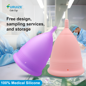 Coupe menstruelle en silicone de qualité médicale Furuize, coupe menstruelle réutilisable, hygiène féminine écologique, coupe menstruelle OEM, logo personnalisé - Product Image 3