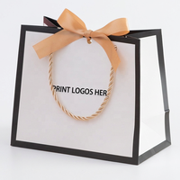 Bolsas de Papel Biodegradables y Resistentes con Asas Retorcidas, Personalizables con Logotipo, para Regalos de Boda, Pequeños Pedidos y Recuerdos