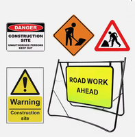 Panneaux réflecteurs de routes urbaines en acier galvanisé pour la fabrication d'acier sérigraphie imprimable panneaux de direction de circulation vert prix rétro