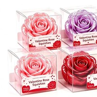 Nouvelle peluche souple en forme de rose à la vaseline, style boule de pain vapeur à remontée lente, pour la Saint-Valentin, avec boîte de présentation, cadeau de la Saint-Valentin