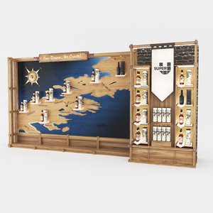 Proveedor de Mobiliario de Alta Calidad para Tiendas, Diseño Gratuito, Muebles para Tiendas de Licores, Exhibidor de Madera para Botellas de Vino - Product Image 4