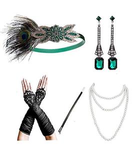 2025 phong cách mới cổ điển 20S tuyệt vời Gatsby Mũ sắt lông Headband 1920S flapper Gatsby Phụ kiện tóc cho Đảng prom - Product Image 2