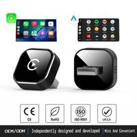 Adaptador Inalámbrico Portátil CarPlay Android Auto 2 en 1, Caja Multimedia para Transmisión en el Automóvil, Dongle USB CarPlay