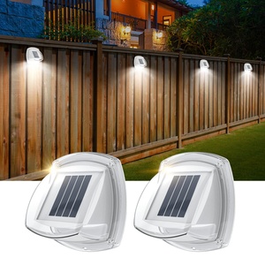 Luz de valla solar 5 W blanco frío IP65 impermeable al aire libre LED lámpara de pared para patio jardín cubierta iluminación - Product Image 1
