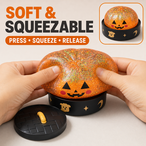 Jouet Squishy Pailleté Halloween en Panier – 6 Motifs Assortis – Doux et Moelleux – Idéal pour Fêtes d'Enfants – Vente en Gros - Product Image 2