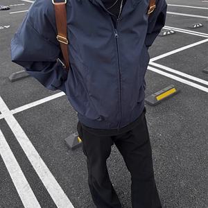 Chaqueta de Piloto Retro Y2K para Hombre 2025 - Estilo Cleanfit Holgado, Ropa de Trabajo Desestructurada, Ropa Urbana, Abrigo de Primavera/Otoño, Logotipo Personalizado Disponible - Product Image 4