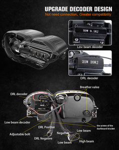 Accessoires de projecteur de phare LED pour moto certifiés Emark pour <span class=keywords><strong>BMW</strong></span> <span class=keywords><strong>2010</strong></span>~2013 K1300R <span class=keywords><strong>K1200R</strong></span> Phares LED - Product Image 4