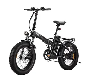 E-Bike 500W 48V Elektrische Vouwfiets Stad Fiets Met EN15194 Fat Tire Elektrische Fiets