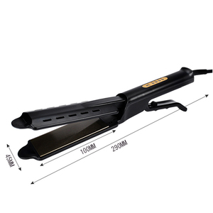 Salon Portable professionnel fer plat électrique ionique titane flottant céramique <span class=keywords><strong>vapeur</strong></span> lisseur pour usage domestique LED - Product Image 3