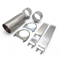 Pinces à boulon en U de silencieux de tuyau d'échappement de performance en acier inoxydable 5 "pince d'échappement pour camion