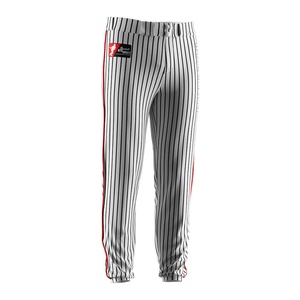Design Sublimation Botton Stripe Pants <b>Baseball</b> Youth Wear <b>Baseball</b> Pants Men - Product Image 3