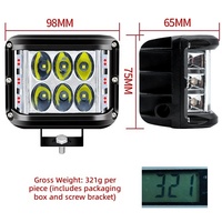 Nouvelle lampe de travail LED 18W 12V-24V pour voitures, camions et VUS, 8000 lumens, ajustement universel, garantie 1 an, rénovation/amélioration