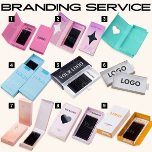 Extensions de cils individuelles en cachemire, fabrication artisanale, 16 rangées, <span class=keywords><strong>J</strong></span> B C CC D, douces, professionnelles, marque privée, volume classique, plateaux de cils - Product Image 5