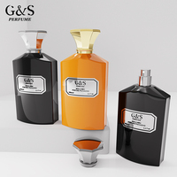 Flacons de parfum en verre de luxe G&S Arabia 30ml 50ml 100ml vides personnalisables avec impression sérigraphique design unique et pulvérisateur à pompe