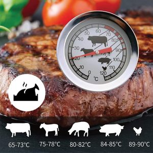 Thermomètre de cuisine analogique pour viande et rôtis, sonde en acier inoxydable 5x12 cm, plage de 0 à 120°C - Product Image 6