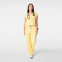 Tenues d'infirmière d'hôpital les plus vendues, nouvelles couleurs, lavables, manches courtes, logo personnalisé, ensemble infirmier, uniformes chirurgicaux extensibles