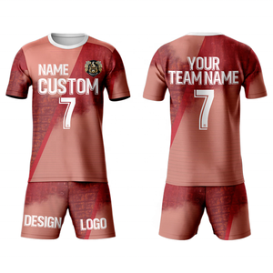 Camisetas de fútbol sublimadas al por mayor ropa deportiva personalizada nombre del club conjunto de fútbol en 100% poliéster de alta calidad - Product Image 5