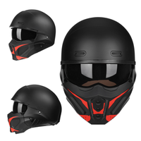 Casque de moto modulaire certifié 3C, mentonnière amovible, prêt à l'emploi