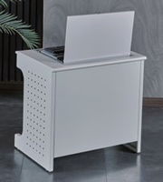 Bureaux d'ordinateur modernes en métal pour l'enseignement, avec fonction rabattable, pour les salles de classe et l'utilisation par les élèves