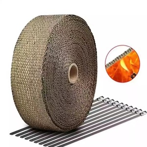 Tubo de <span class=keywords><strong>escape</strong></span> <span class=keywords><strong>para</strong></span> motocicleta 2026, tela de protección térmica, alfombrilla <span class=keywords><strong>aislante</strong></span> resistente a altas temperaturas, <span class=keywords><strong>cinta</strong></span> <span class=keywords><strong>aislante</strong></span> térmica de fibra de plátano - Product Image 2