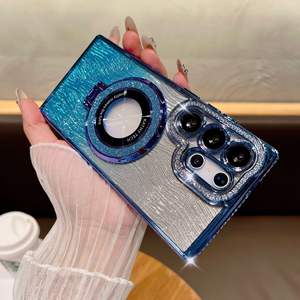 Nuova Custodia di Lusso con Motivo a Onde Glitterate Sfumate per <span class=keywords><strong>Samsung</strong></span> S25 Ultra S24 Plus S23 <span class=keywords><strong>22</strong></span>, <span class=keywords><strong>Cover</strong></span> in TPU con Anello Magnetico Diamantato - Product Image 4