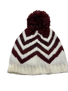 Excellent Offer for Winter Casual Style Jacquard Pattern <b>POM</b> <b>POM</b> Knitted Beanie 85% Acrylic 15% Wool for Ski Use Export Sale - Product Image 4