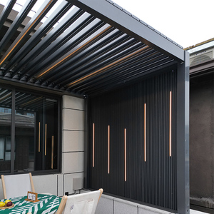 <span class=keywords><strong>Pergola</strong></span> <span class=keywords><strong>bioclimatique</strong></span> en aluminium ANCSEM, toit à lamelles réglables, imperméable, structure d'ombrage pour jardin et terrasse extérieure, fabrication sur mesure - Product Image 5