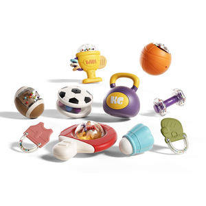 Sonajero para bebé, juguete suave de varias etapas para bebés de 0 a 24 meses, juguete educativo para la dentición con forma de bola y diseño colorido - Product Image 2