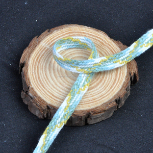 Regalo cinta plana encerado cordón de algodón para <span class=keywords><strong>el</strong></span> regalo de la Navidad Decoración verde y rojo Floral diseño - Product Image 4