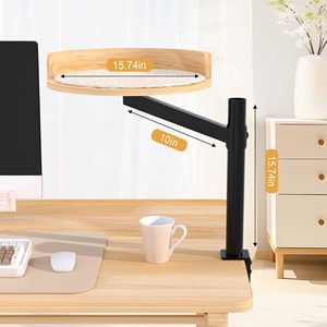 JQ Indoor Katzen-Schreibtischbett 15,75 Zoll Modernes Katzenbett mit Matte 360 °   Drehbar und höhenverstellbar für Schreibtische, Bürotische und Gaming-Tische - Product Image 4