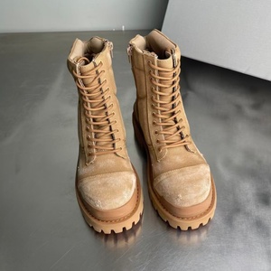 Bottes de travail de qualité supérieure à effet vieilli, style décontracté, en toile, pour hommes - Product Image 4