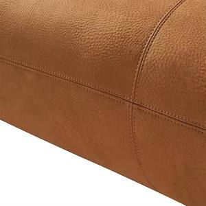 أريكة عصرية فاخرة ثلاثية المقاعد من قماش الميكروفايبر البني لغرفة المعيشة مع أغطية قابلة للإزالة - Product Image 6