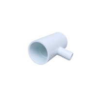 Raccord en PVC blanc de 1-1/2 po x 3/4 po, réduction en T - HT-B65, pour la plomberie, pour jardin, spa gonflable extérieur