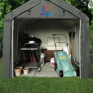 Abri de <span class=keywords><strong>jardin</strong></span> en acier métallique imperméable pour patio extérieur, abri de rangement pour voiture, 6x6 pieds, 1,8x1,8 m - Product Image 2