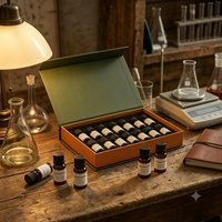 Coffret d'échantillons d'huiles parfumées Crearoma Pure Luxury – Huiles parfumées sûres pour diffuseur d'air froid sans eau pour diffuseur d'arômes commercial HVAC
