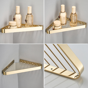 Estante de ducha de esquina de latón de alta calidad, estante de esquina de <span class=keywords><strong>baño</strong></span>, estante de esquina de ducha triangular - Product Image 3