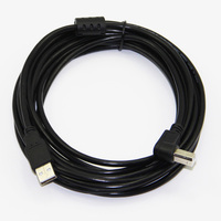 Kabel Printer USB 2.0 Bochara 90 derajat, Tipe A Male ke Tipe B Male, Berlapis Foil+Kepang, Terlindung, 30cm 50cm 1m 1.5m 2m 3m 5m
