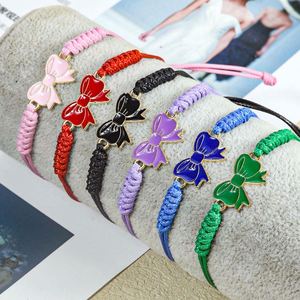 Colorful Animal Sports Style Butterfly Charm Waterproof <b>Plastic</b> <b>Wrap</b> Bracelet String Braided Bangle Promotional Fashion Jewelry - Product Image 4