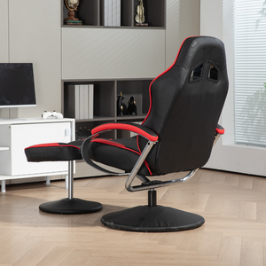 Sedia <span class=keywords><strong>da</strong></span> Ufficio Moderna Ergonomica con Altezza Regolabile, Rotelle, Struttura <span class=keywords><strong>in</strong></span> Metallo Resistente, Braccioli <span class=keywords><strong>in</strong></span> <span class=keywords><strong>Pelle</strong></span> PU e Pannello <span class=keywords><strong>in</strong></span> Legno - Product Image 2