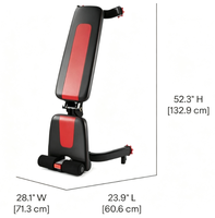 Banc de musculation en acier allié pour la maison - Réglable, pliable et empilable - Équipement d'entraînement de force - Banc de musculation pour sit-ups