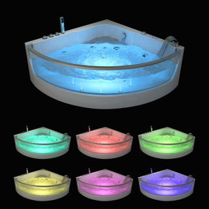 Bañera de Hidromasaje Inteligente LED Acrílica para Adultos, Diseño Moderno, Bañera de Burbujas para Niños - Product Image 5